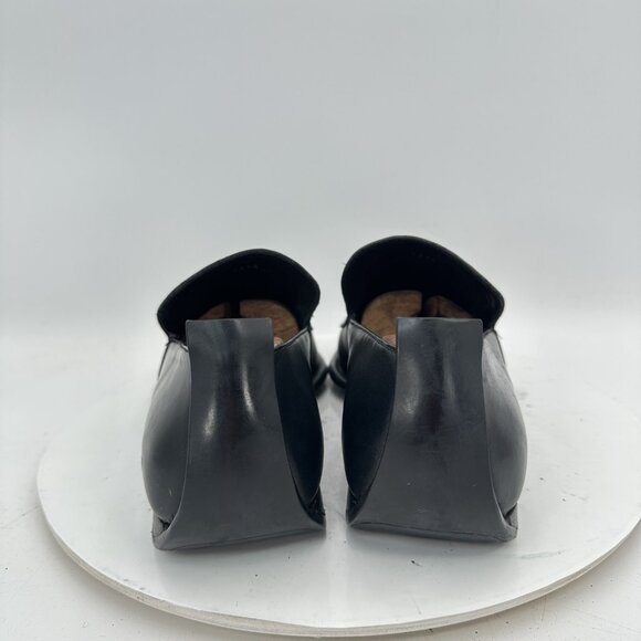 Gucci Men Size UK 8.5D US 9  Black Leather Canvas Slip On Penny Loafer Shoes - Picture 7 of 12